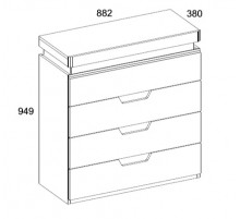 Комод Torino 4S
