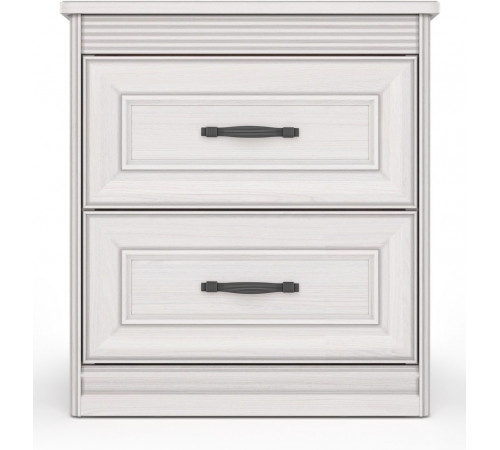 Тумба прикроватная с нишей Неаполь Ясень анкор светлый (патина "серебро")