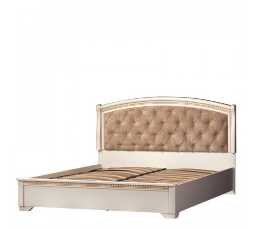 Кровать двуспальная с подъемным механизмом 1600 Парма 806 кремовый белый